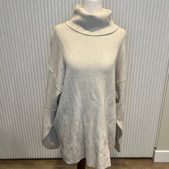 FREE PEOPLE Women's Softly Structured Tunic Size XS In Heather Oatmeal - Picture 4 of 11